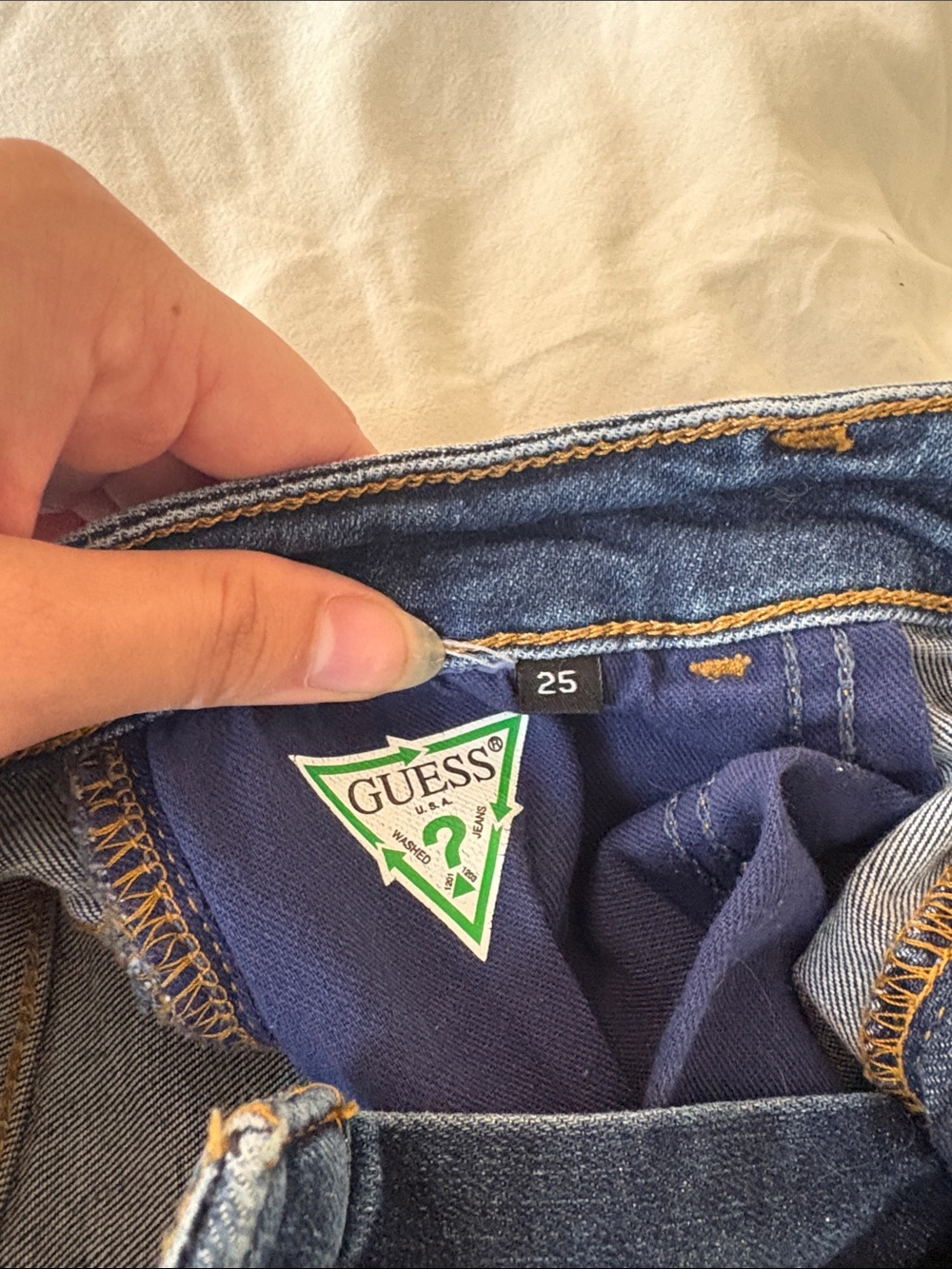 Guess Women's Dark Blue Flare Jeans - Picture 2 of 4